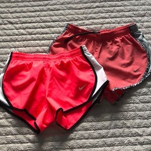 2 pairs of girls athletic shorts